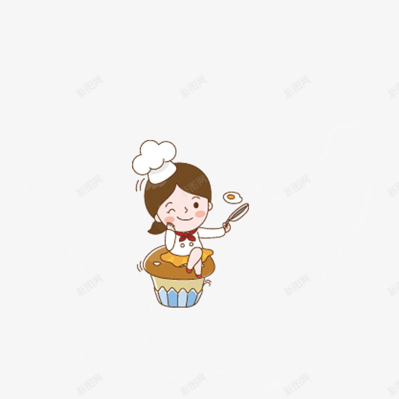 卡通烹饪png免抠素材_新图网 https://ixintu.com 儿童节 儿童节素材 卡通元素 厨师 烹饪 美食制作过程