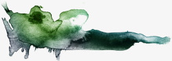 墨绿色荷叶创意合成水墨绿色的荷叶形状高清图片