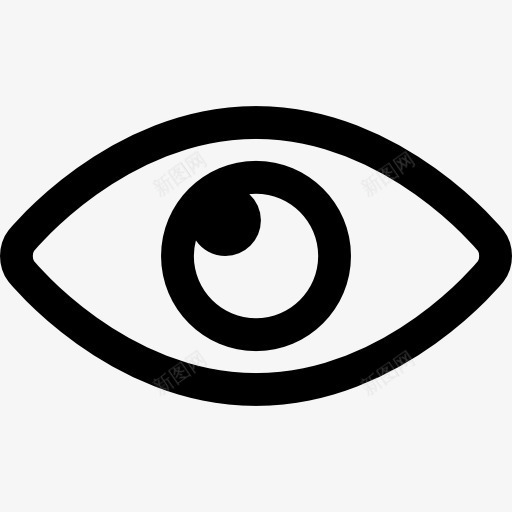 眼图标png_新图网 https://ixintu.com chapps 医疗 可见 形状 眼睛 符号 虹膜 视觉