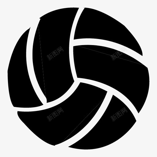 黑白条纹的排球png免抠素材_新图网 https://ixintu.com 体育用品 圆形 手绘 排球 黑白条纹