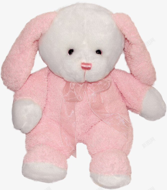 粉色兔兔熊png免抠素材_新图网 https://ixintu.com 产品实物 儿童玩具 布偶公仔 毛绒玩偶 生日礼物玩偶 穿衣服的熊
