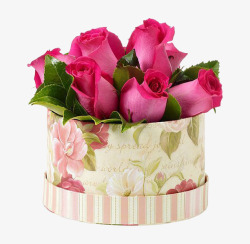 一盒玫瑰花素材