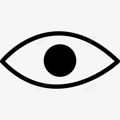 眼睛的人或动物的图标png_新图网 https://ixintu.com 人类 几包 动物 形状 点 眼睛 身体
