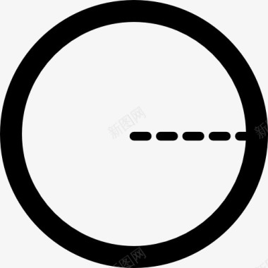 圆的半径图标图标