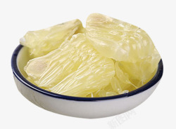 营养青柚透明黄色蜜柚果肉高清图片