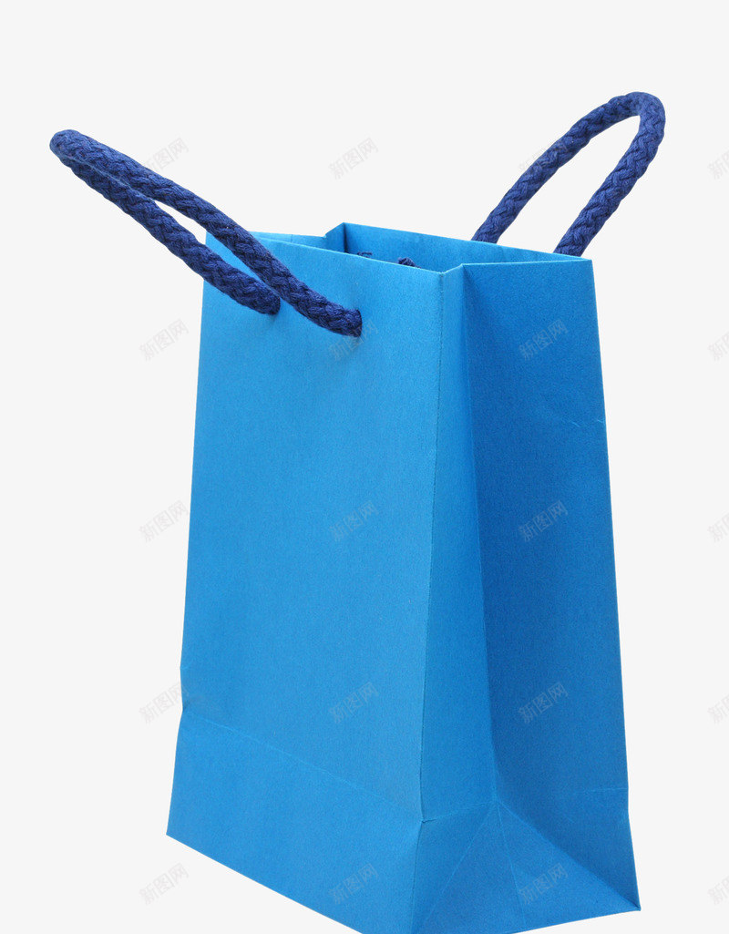 一个蓝色手提袋png免抠素材_新图网 https://ixintu.com 口袋 手提袋 礼物袋 紫色 背景装饰 蓝色袋子 蓝色购物袋 袋子 购物袋