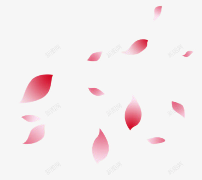 红色花瓣装饰化妆品装饰png免抠素材_新图网 https://ixintu.com 化妆品 红色 花瓣 装饰