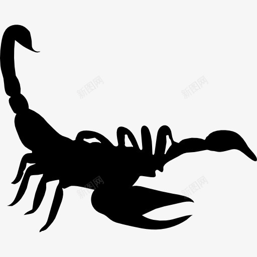 蝎子状图标png_新图网 https://ixintu.com 动物 动物王国 形状 昆虫 蝎子 轮廓