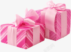 粉色丝带礼物素材