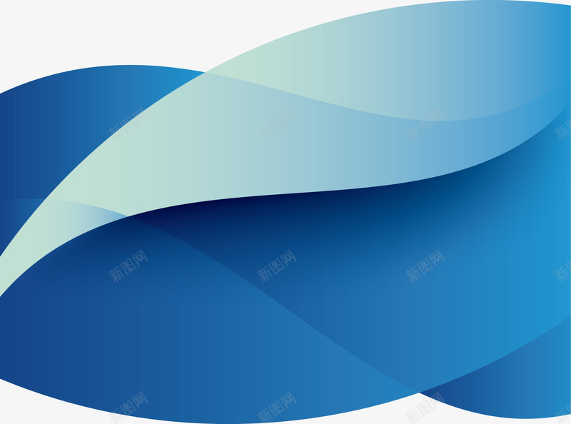 蓝色曲线背景png免抠素材_新图网 https://ixintu.com 免抠PNG 图案 曲线 背景 花纹 蓝色 边框纹理