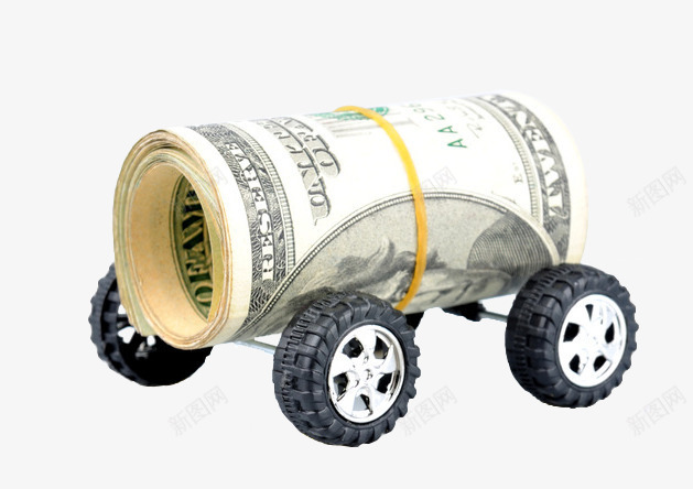 创意玩具车轮上的钱币png免抠素材_新图网 https://ixintu.com 创意玩具车轮上的钱币 理财 货币 金融 钱币