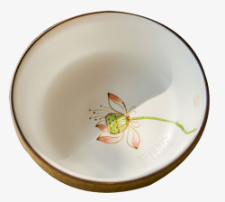 白酒杯古代茶香记手绘陶瓷酒杯高清图片