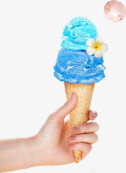 蓝色冷饮蓝色冰淇凌高清图片