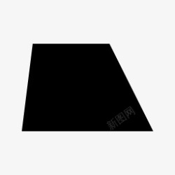 trapezoid形状梯形黑色默认图标高清图片