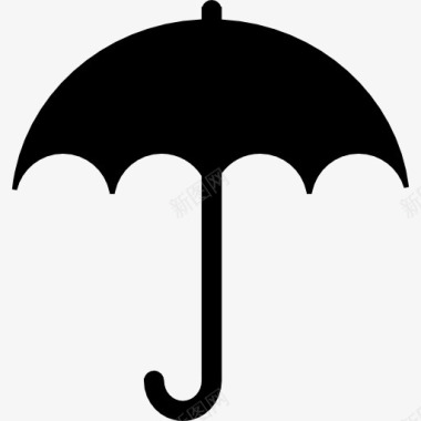 伞填充形状图标图标