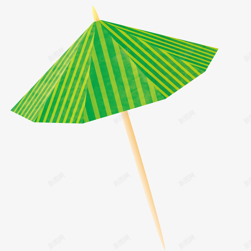 绿色小伞png免抠素材_新图网 https://ixintu.com 图形 形状 模型 油纸伞 绘画 装饰