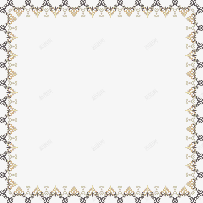 黄色蕾丝花边png免抠素材_新图网 https://ixintu.com 古典 框架 米黄色花边 花纹 花边 蕾丝 边框纹理 黄色