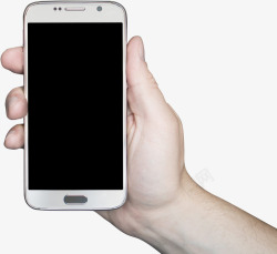 手机手手握手机白色手机素材
