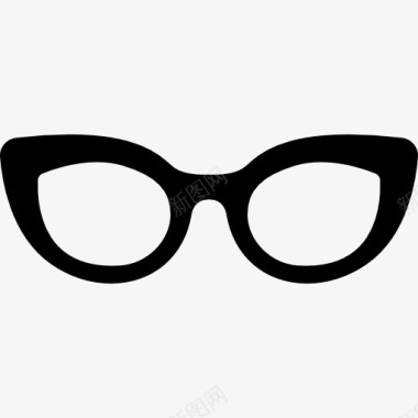 眼镜猫的眼睛形状图标图标