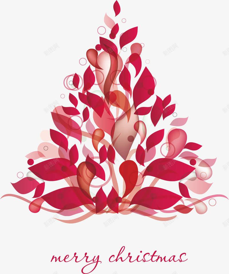 树叶形状创意圣诞树png免抠素材_新图网 https://ixintu.com 创意圣诞树 树叶形状 玫红色