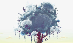 开云彩的树图案开云彩的树高清图片