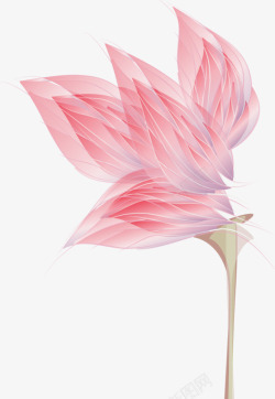 创意合成粉红色的花瓣形状素材