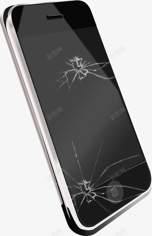 碎屏黑色苹果智能手机png免抠素材_新图网 https://ixintu.com 保险 修理 安全 屏幕 屏幕裂开 手机 手机裂纹 智能 碎屏 碎屏手机 苹果