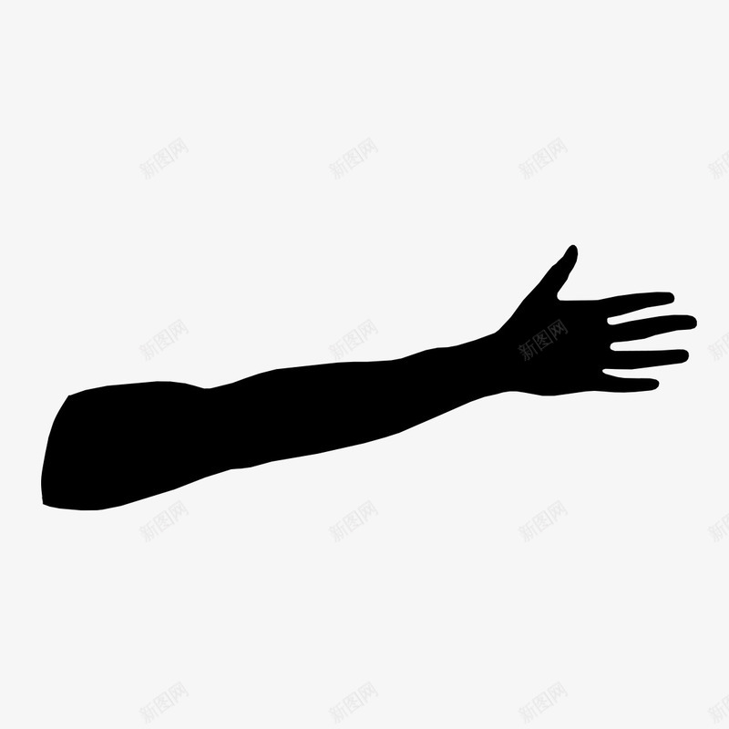 手臂黑手图标png_新图网 https://ixintu.com 摆气枪 黑发 黑呜呜 黑手 黑白嘿嘿 黑色