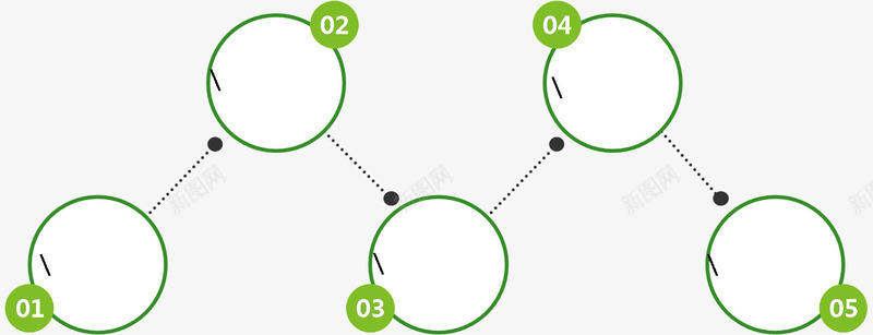 绿色圆圈流程图png免抠素材_新图网 https://ixintu.com 圆圈 步骤 流程图 绿色