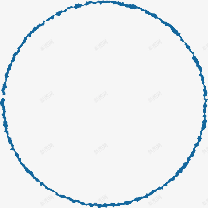 手绘蓝色纹理形状圈圈png免抠素材_新图网 https://ixintu.com 圈圈 形状 纹理 蓝色