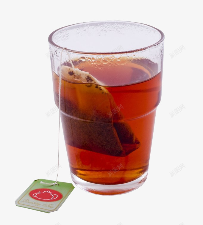 一杯茶摄影png免抠素材_新图网 https://ixintu.com 健康 实物 杯子 玻璃杯 红茶 茶包 茶叶 褐色 饮料