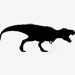 雷克斯雷克斯霸王龙恐龙的轮廓图标高清图片