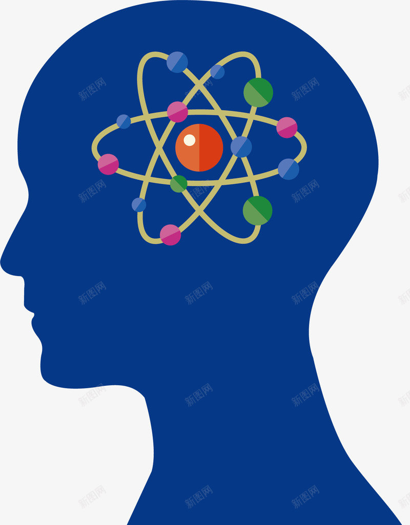 化学科技智能大脑矢量图ai免抠素材_新图网 https://ixintu.com 人体大脑 人工智能大脑 圆圈 智能大脑 科技大脑 科技智能大脑 细胞 矢量图