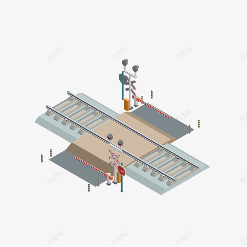 修筑铁路装饰矢量图ai免抠素材_新图网 https://ixintu.com 修筑 光泽 卡通 投影 立体 纹理 纹路 装饰 质感 铁路 阴影 矢量图