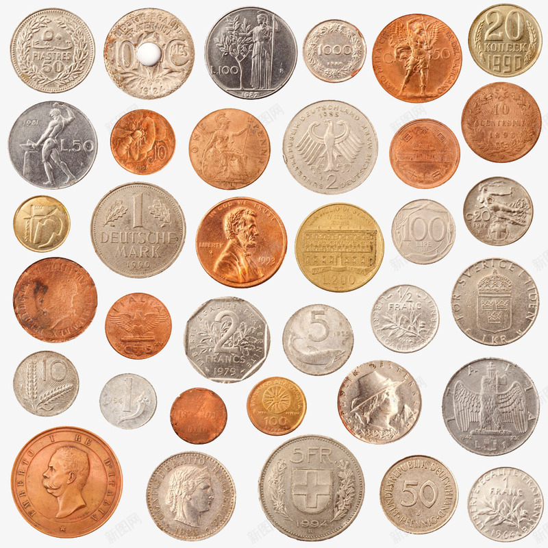 硬币合集png免抠素材_新图网 https://ixintu.com 各种年代的硬币 合集 收藏硬币 硬币 硬币收藏 钱币