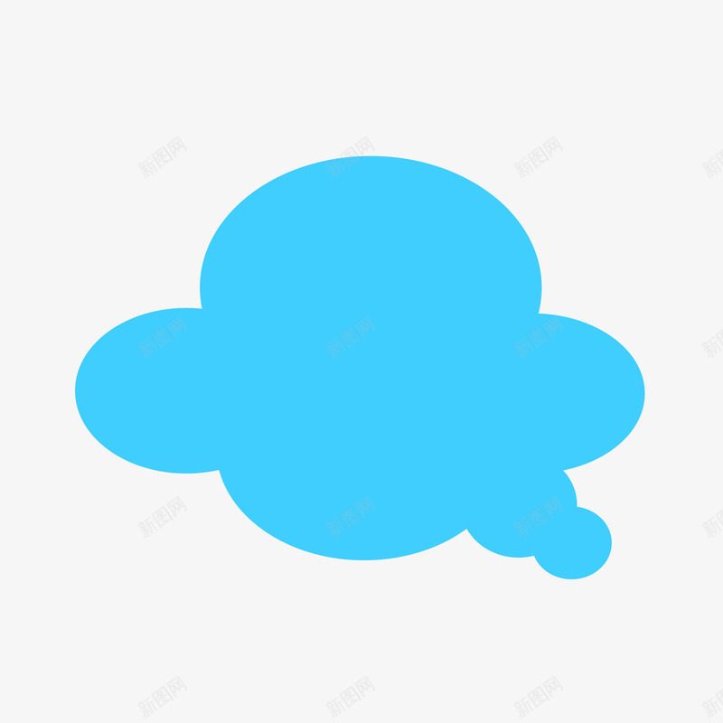 手绘蓝色云朵对话框矢量图eps免抠素材_新图网 https://ixintu.com PGN免抠图 云朵 对话框 手绘 简约 蓝色 矢量图