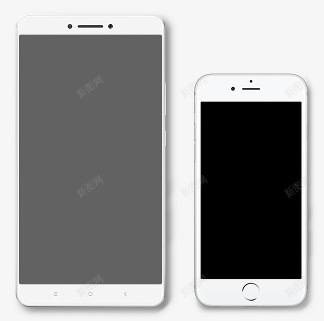 透明两个手机png免抠素材_新图网 https://ixintu.com 手机 透明