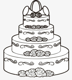 四层大蛋糕超级大蛋糕图标高清图片