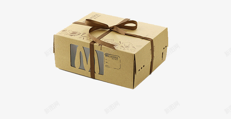 礼物盒子png免抠素材_新图网 https://ixintu.com 丝带 生日礼物 纸盒子 蛋糕盒子 褐色