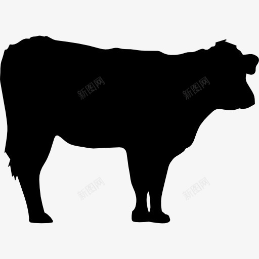 牛的轮廓图标png_新图网 https://ixintu.com 动物 动物王国 动物的轮廓 形状 牛 轮廓
