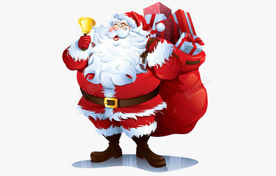 背着礼物的圣诞老人png免抠素材_新图网 https://ixintu.com 圣诞来人 大胡子 礼物 红色