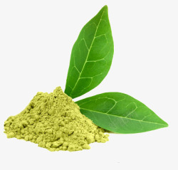 绿茶粉末素材