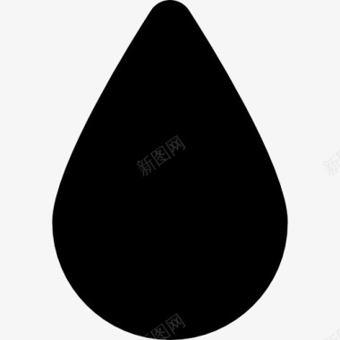 滴水的黑色形状图标图标