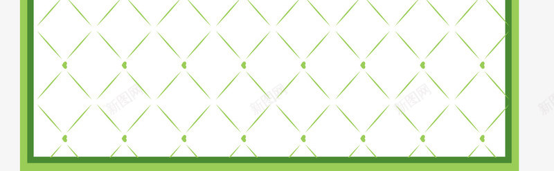 绿色网格框架png免抠素材_新图网 https://ixintu.com 免抠PNG 框架 绿色 网格 花朵 边框纹理