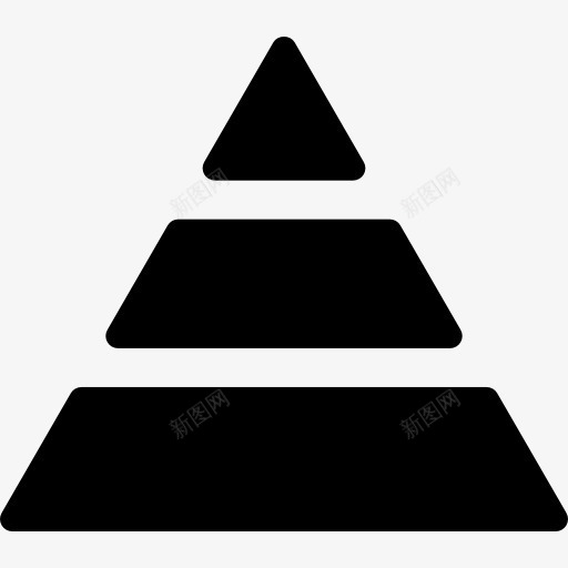 三层金字塔图标png_新图网 https://ixintu.com 业务 分层金字塔 层 形状 经济水平 营销 金字塔