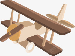 木质飞机模具矢量图素材