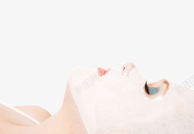 正在涂面膜的女人png免抠素材_新图网 https://ixintu.com 享受 护肤 补水
