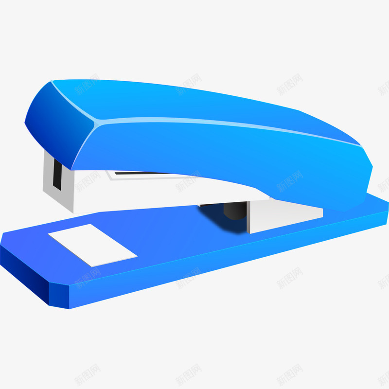 蓝色订书机png免抠素材_新图网 https://ixintu.com 蓝色 蓝色订书机 订书机 订书机模型