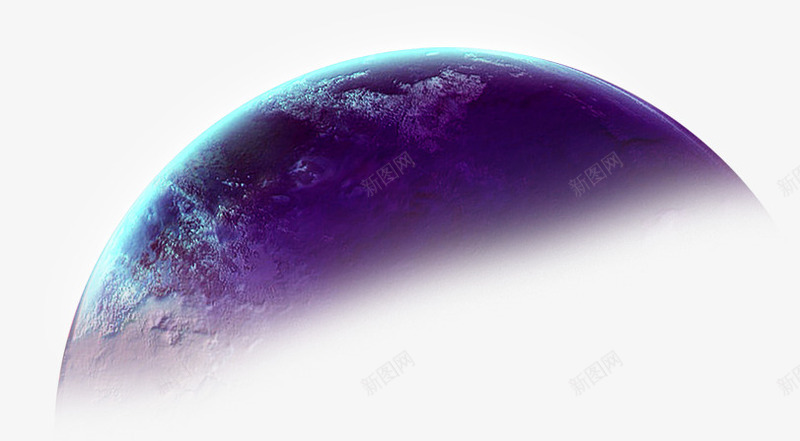 紫色梦幻天空地球png免抠素材_新图网 https://ixintu.com 地球 天空 梦幻 紫色