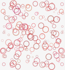 粉红色圆圈花纹矢量图素材